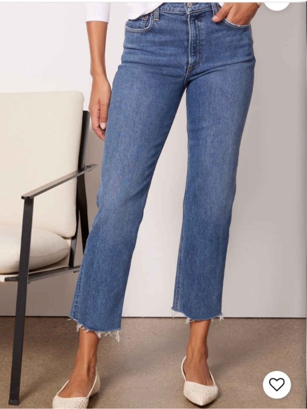 Agolde Jeans Kye in Medium Blue Denim